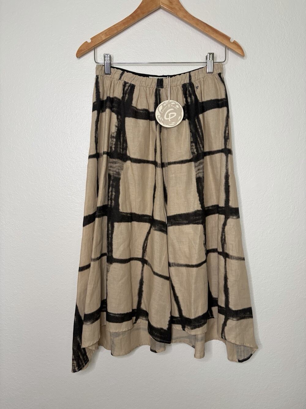 NWT Colours 5 Power Linen Long Short Size Medium Artsy Boho Contemporary